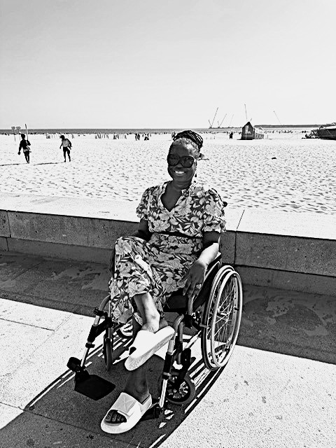 Founder of The FNN Harbour Foundation UK smiling on a beach